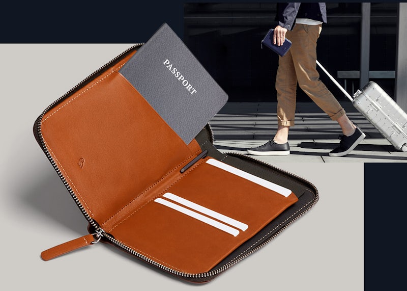 Travel Folio | Zip Up Leather Passport Holder | Bellroy