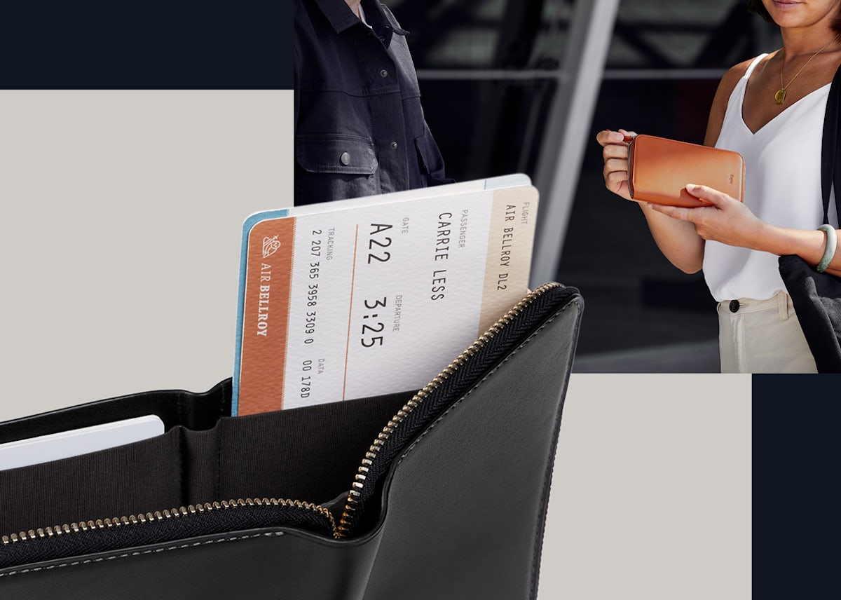 Travel Folio Zip Up Leather Passport Holder Bellroy