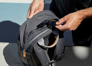 24L compact work backpack, our largest size, compared to our 20L Classic Backpack