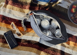 Versatile outdoor cooler to keep a 6-pack cold during a picnic