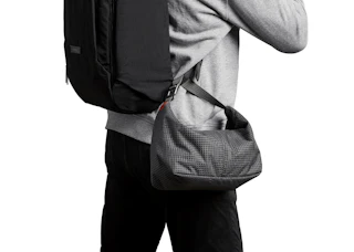 Easily carry your insulated lunch back by hanging it on the outside of your backpack