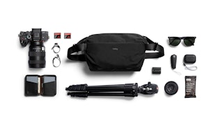 A camera sling with plenty of storage
