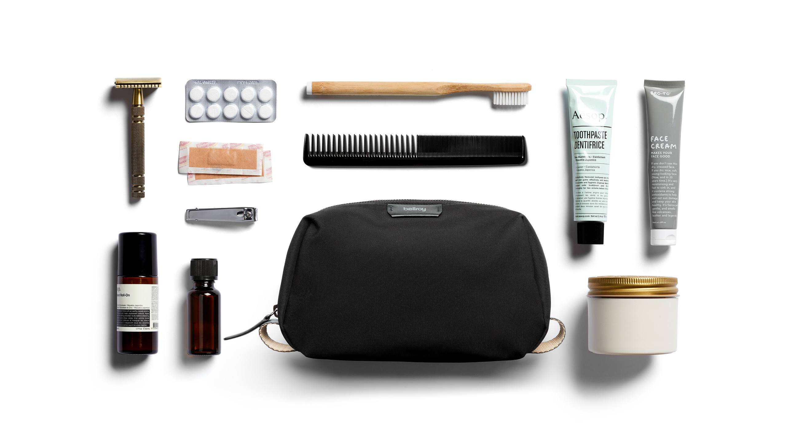 Toiletry Kit | トラベルポーチ、綺麗にしやすいライニング＆構造