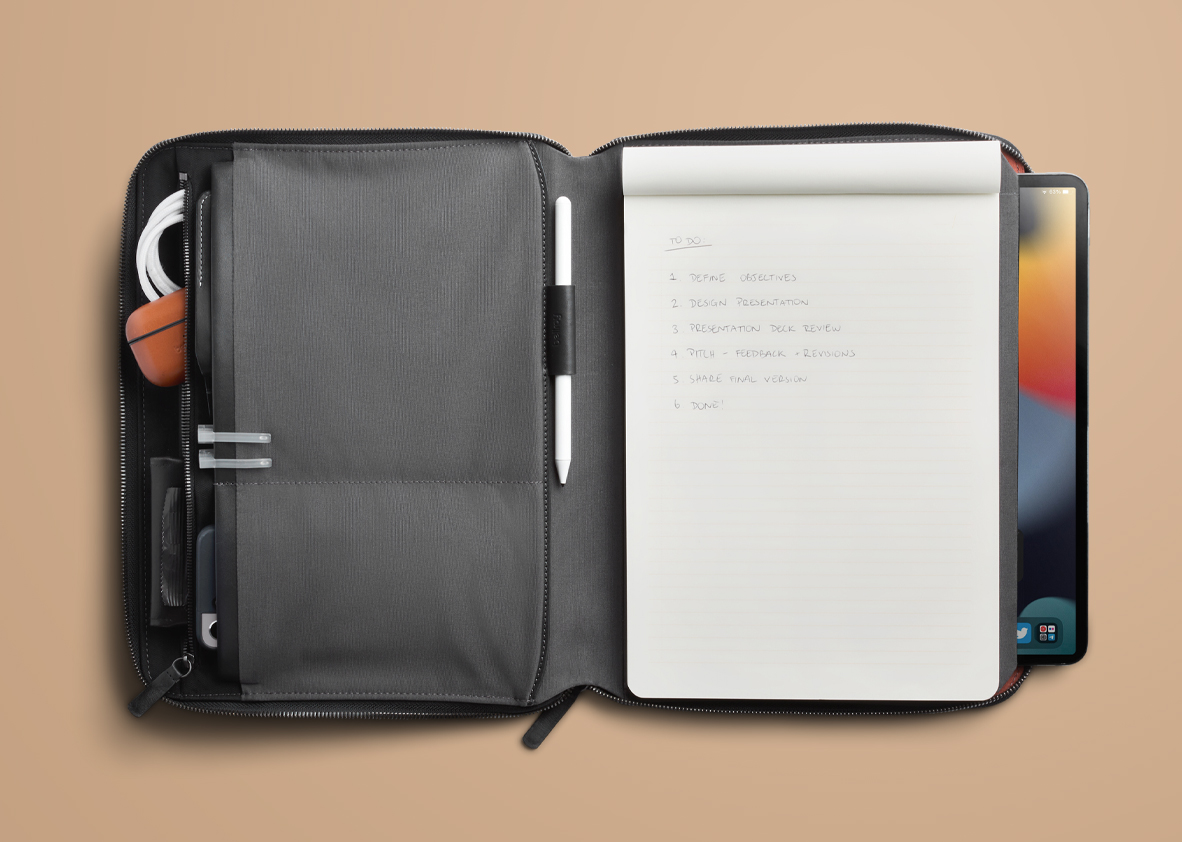 Tokyo Folio | iPad miniとノート用パッド入りワークフォリオ