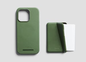Mod wallet compatible iPhone cases with eco-tanned leather and slim profile