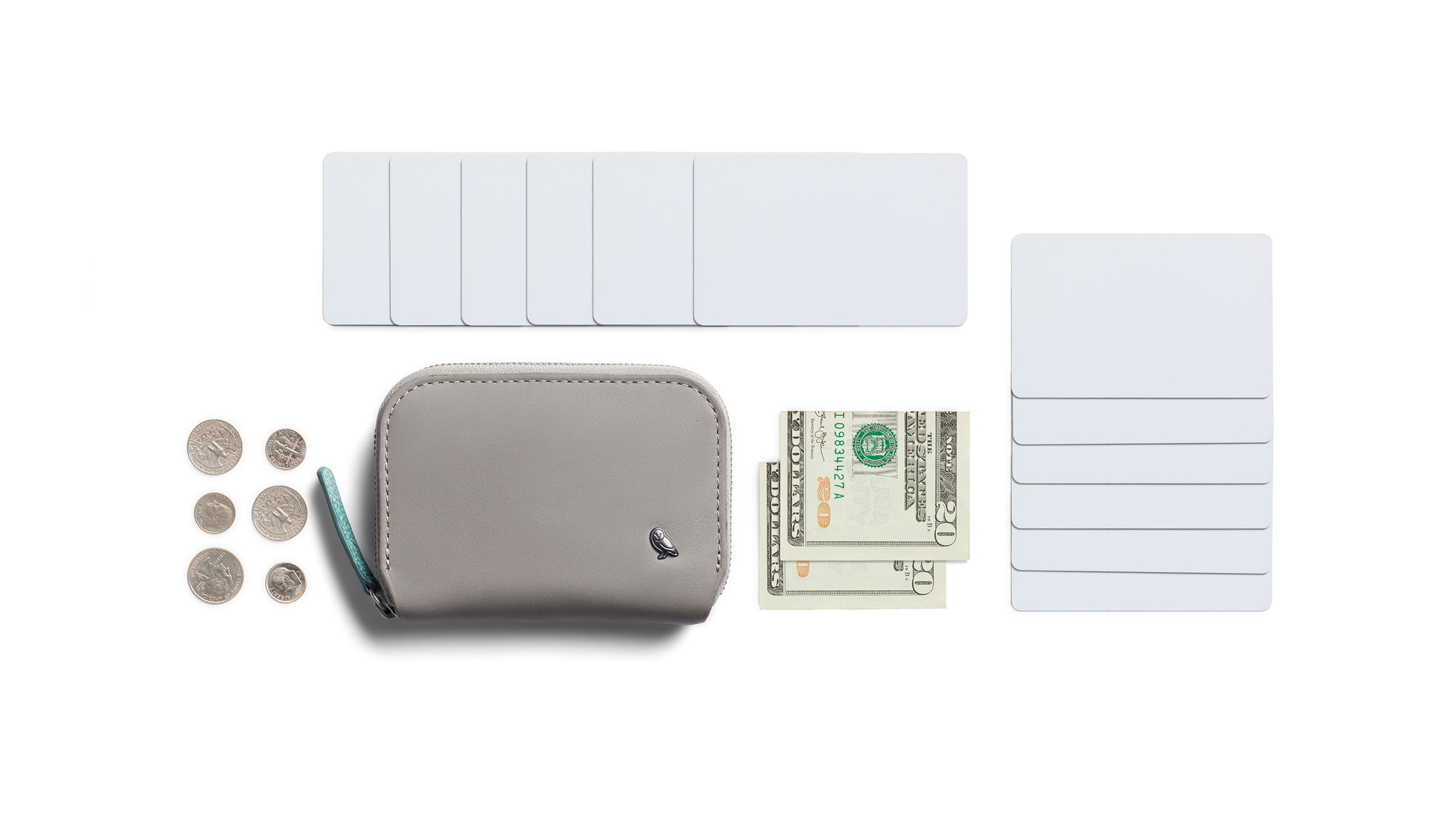 Folio Mini | Unisex Leather Zip Wallet, Magnetic Coin Pouch | Bellroy
